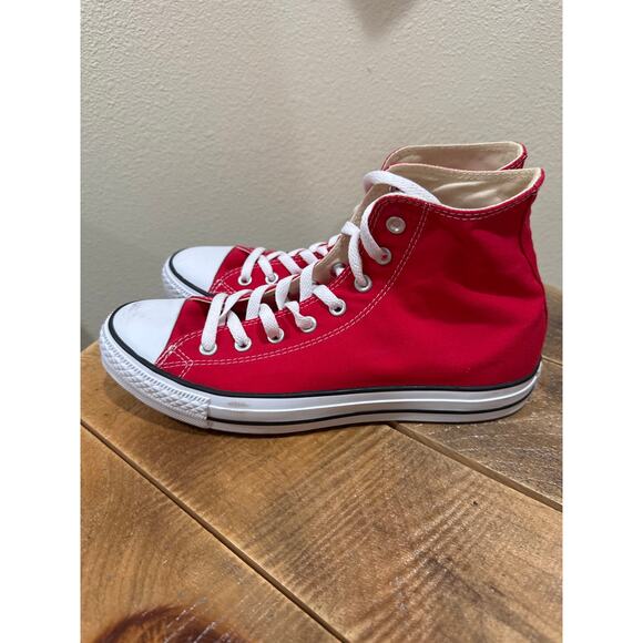 Mens Converse Red high tops size 9.5 sneakers - Picture 3 of 7